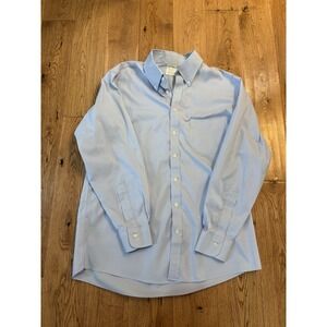 Brooks Brothers Milano Fit Long Sleeve Button Up Light Blue 16.5/33
